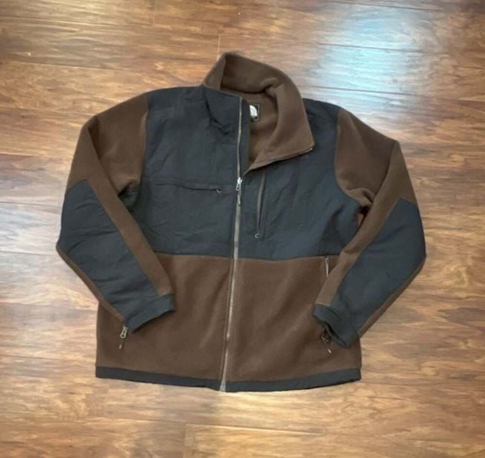 The North Face Men's Full Zip Fleece Jacket with Nylon Overlay